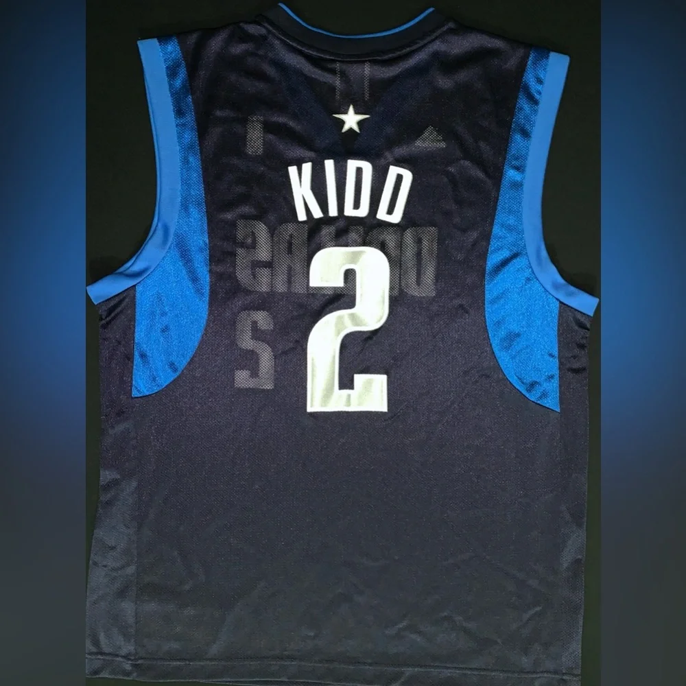 Adidas Jason Kidd Dallas Mavericks #2 Navy Blue Road Jersey Men’s Large - Picture 5 of 6